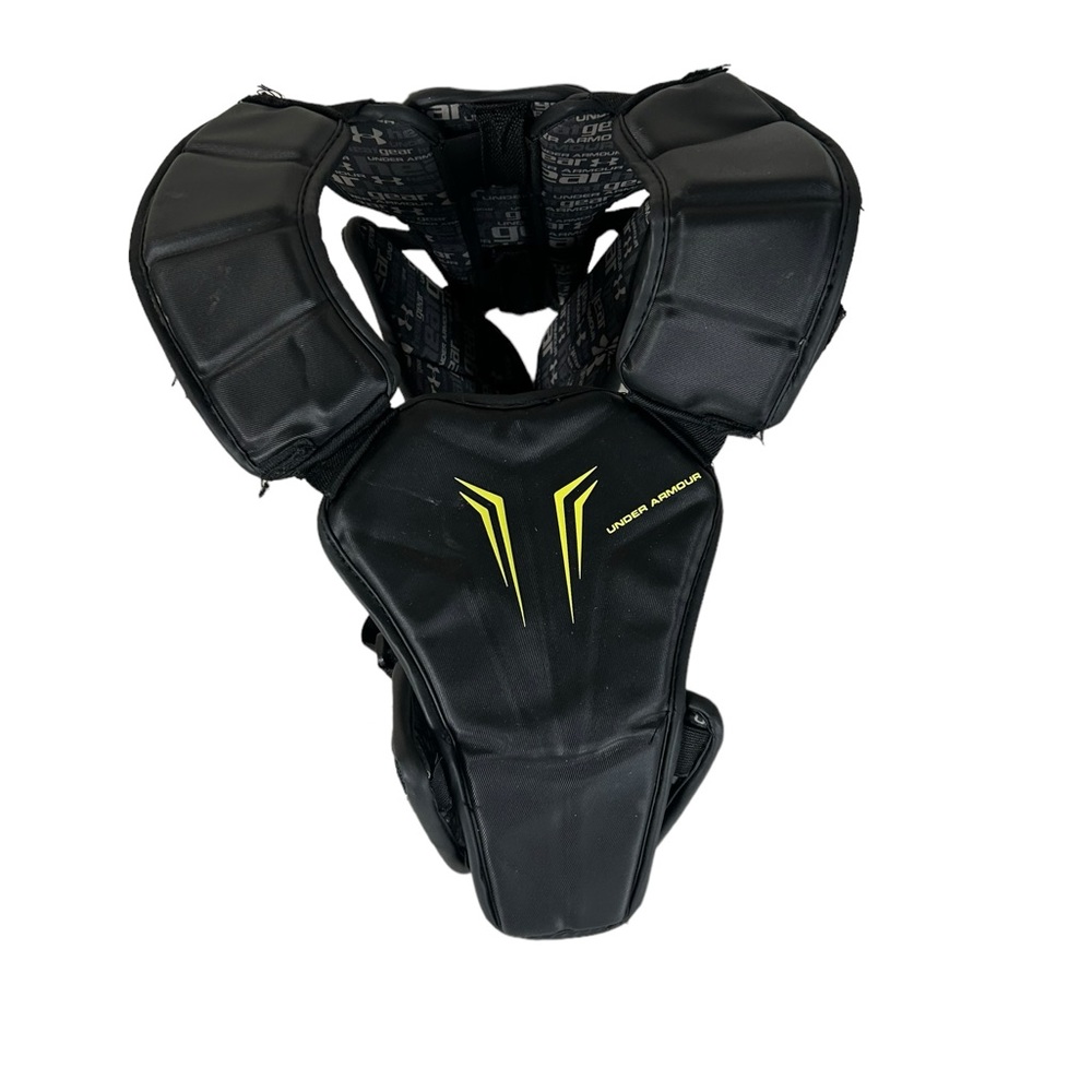 Under Armour Command Pro Lacrosse Shoulder Pads green black size M boys